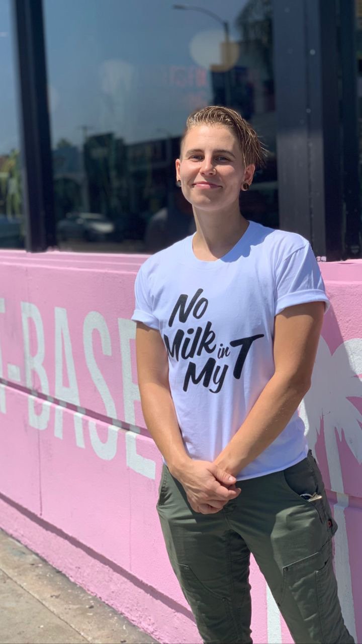 No Milk Logo Tee Classic - White