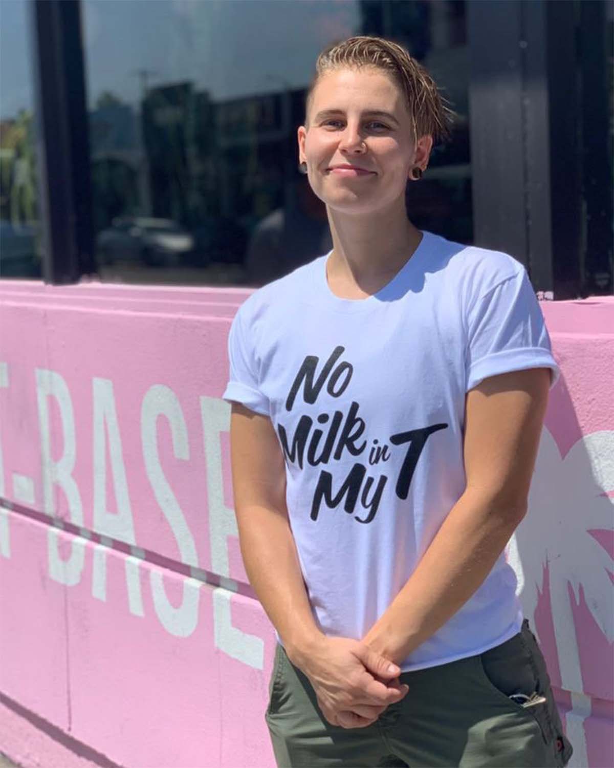 No Milk Logo Tee Classic - White