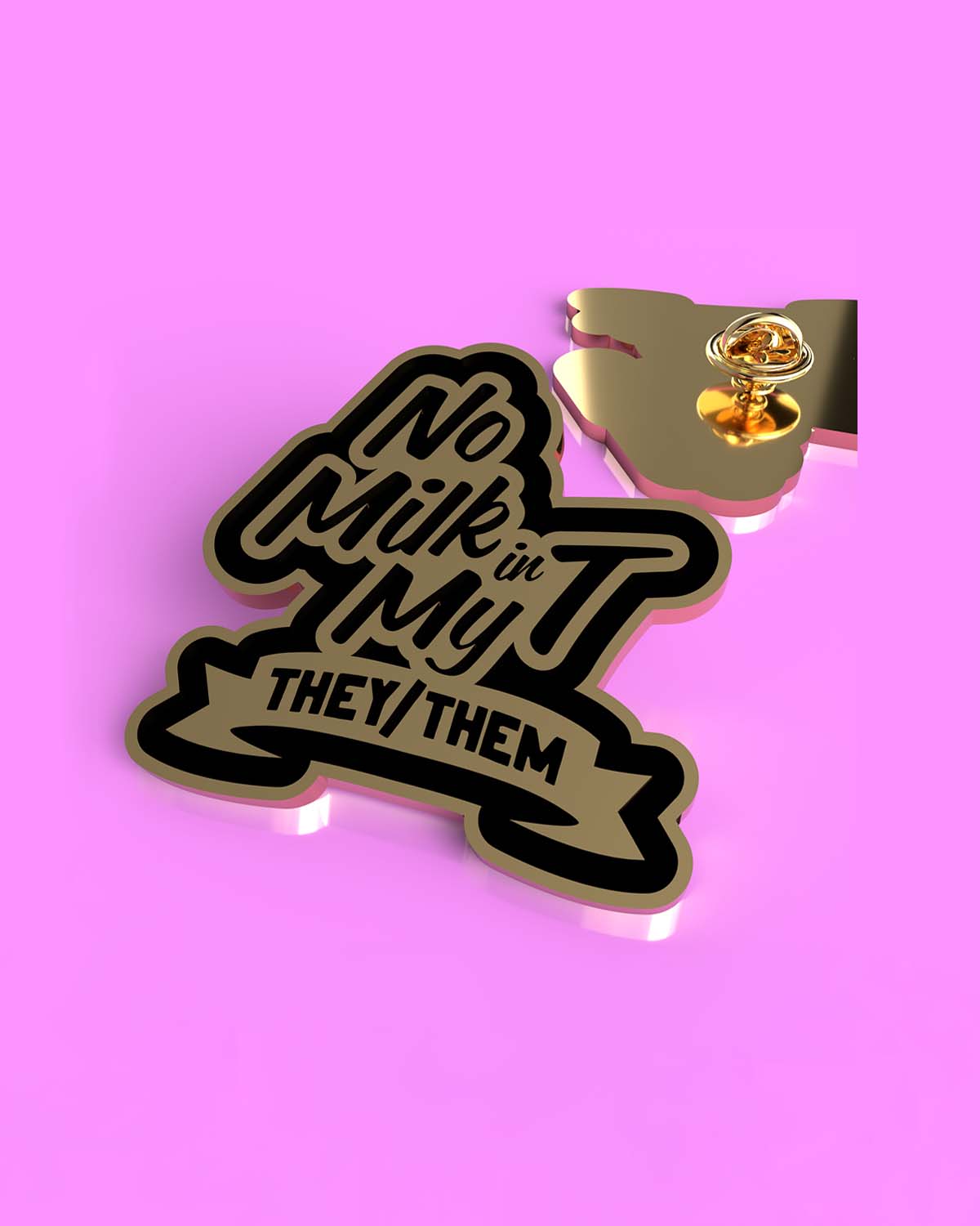 They/Them Pin Badge