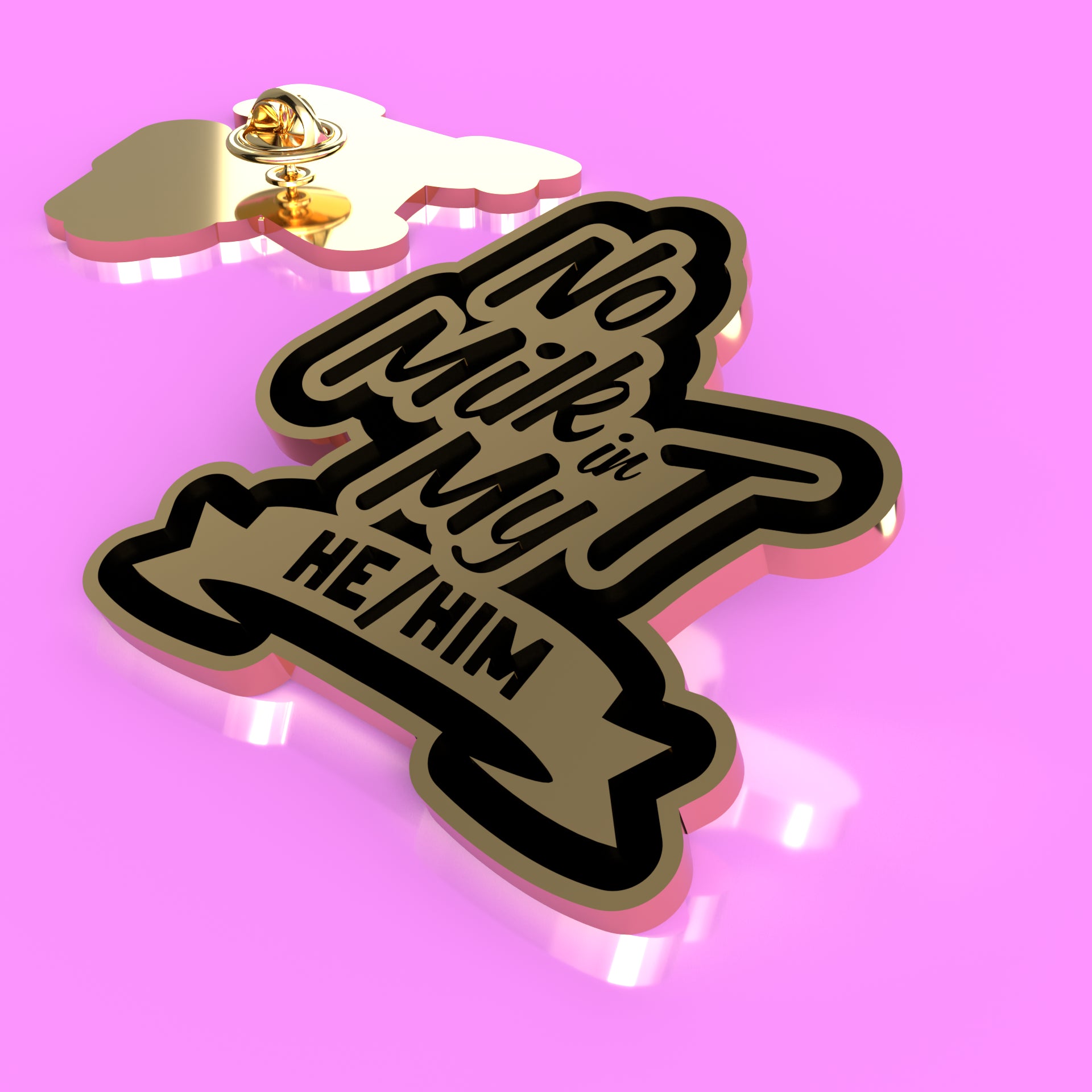 He/Him Pin Badge