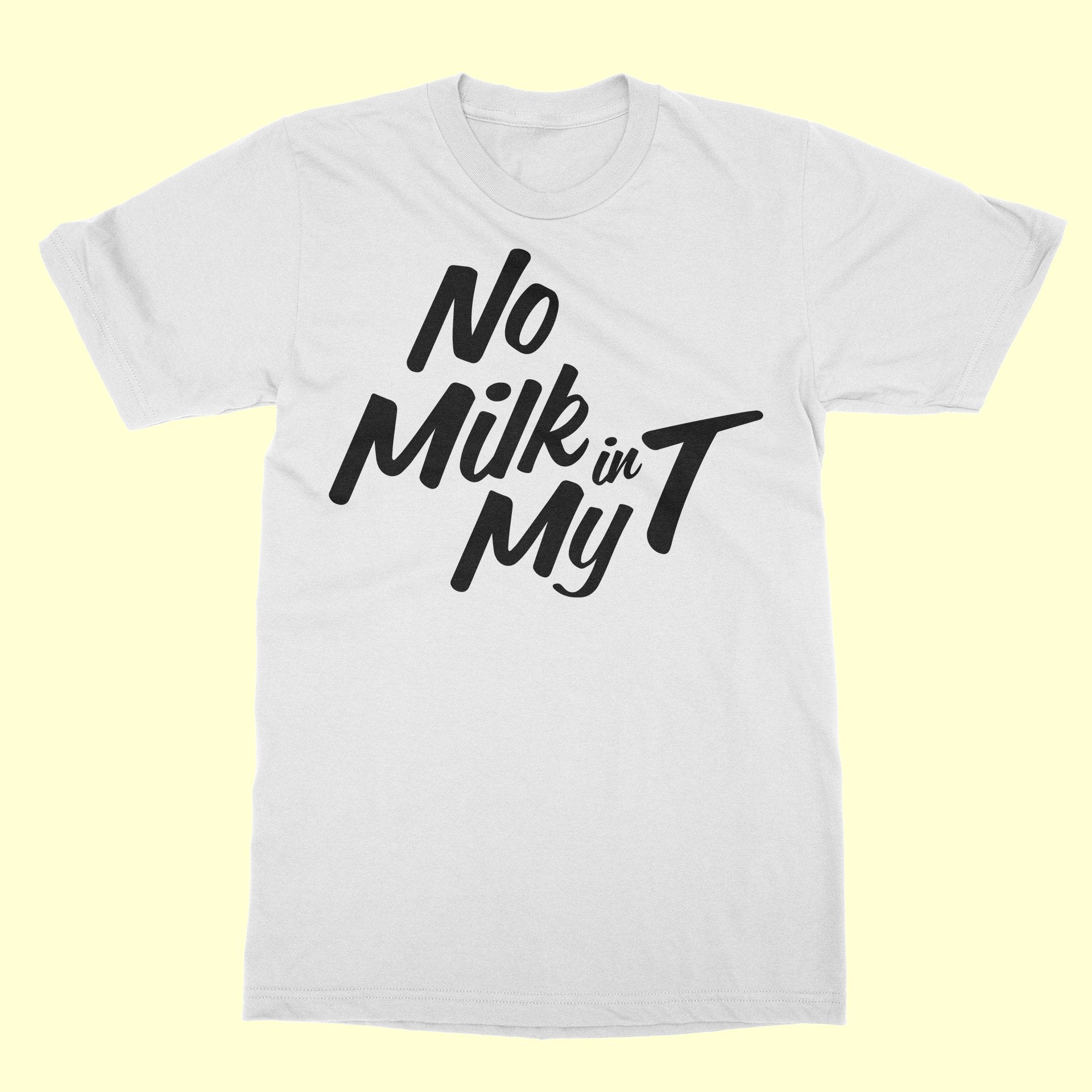 No Milk Logo Tee Classic  - White