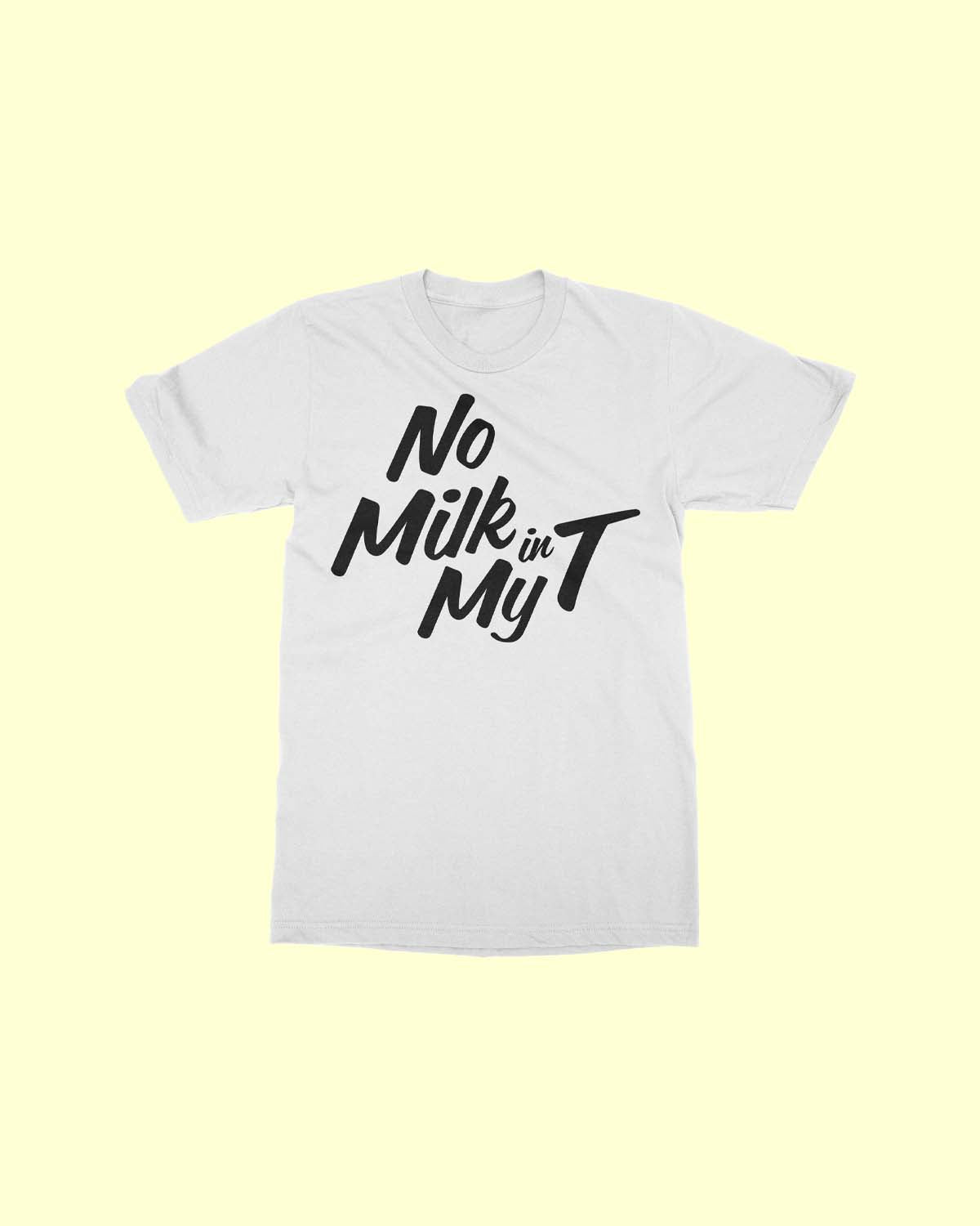 No Milk Logo Tee Classic  - White