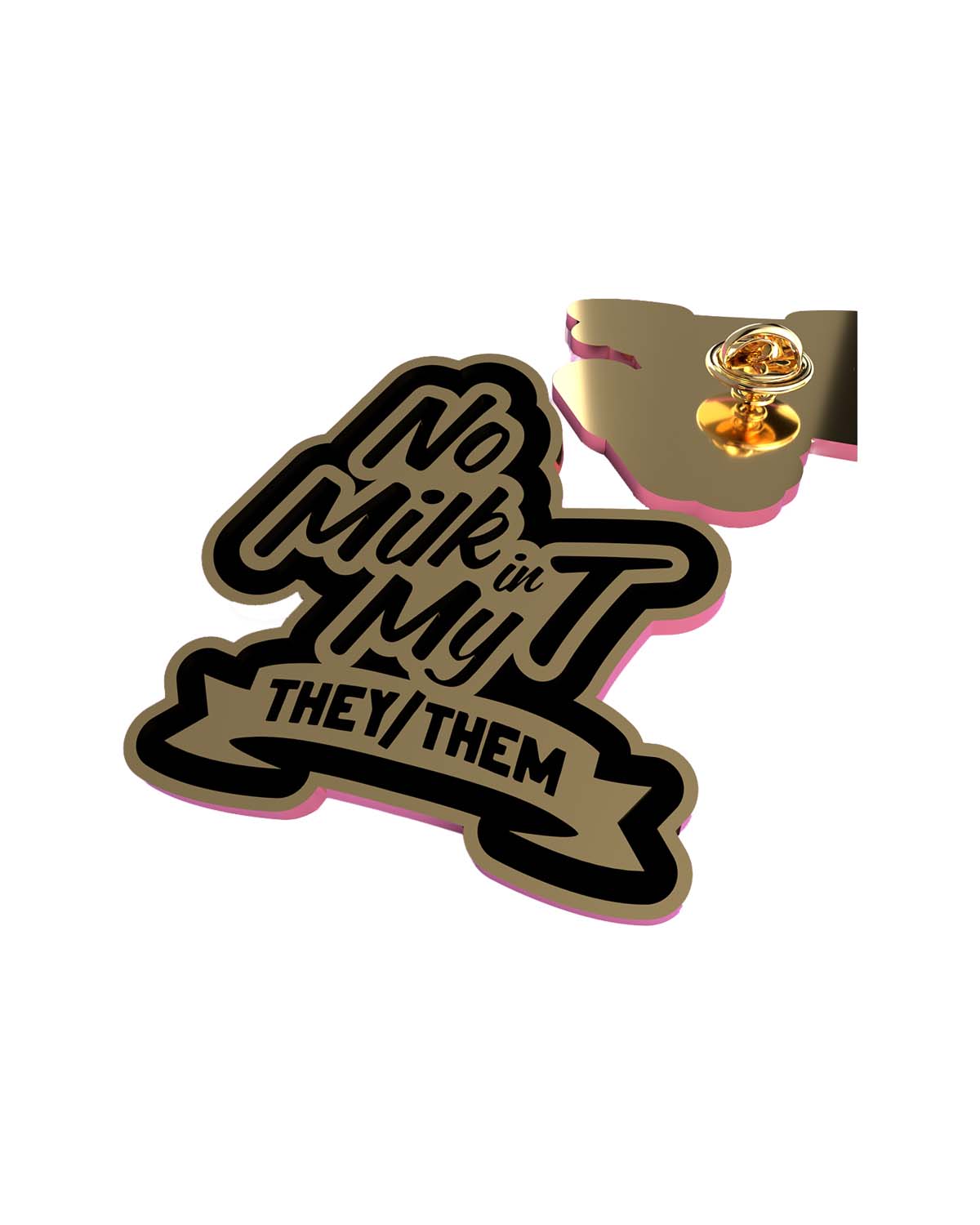 They/Them Pin Badge